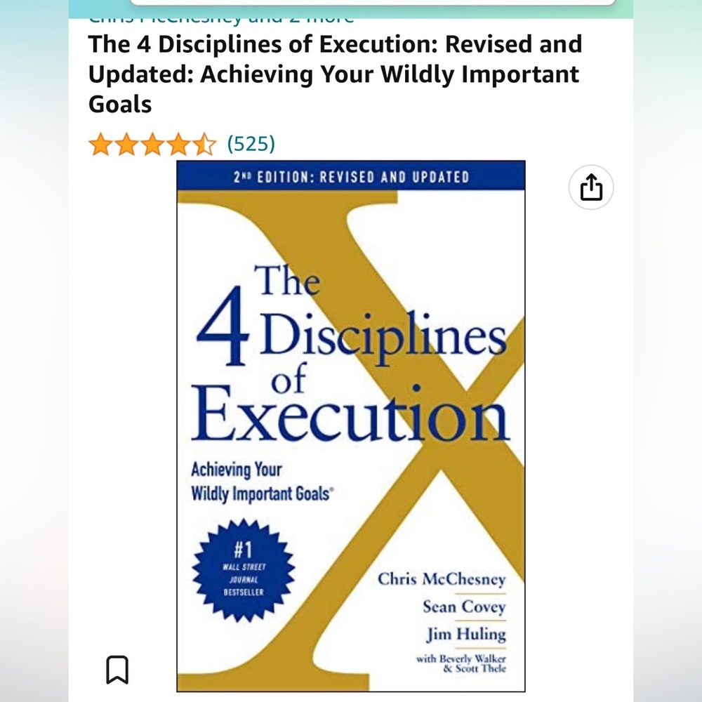 The 4 Disciplines of Execution (2nd edition) Hardcover